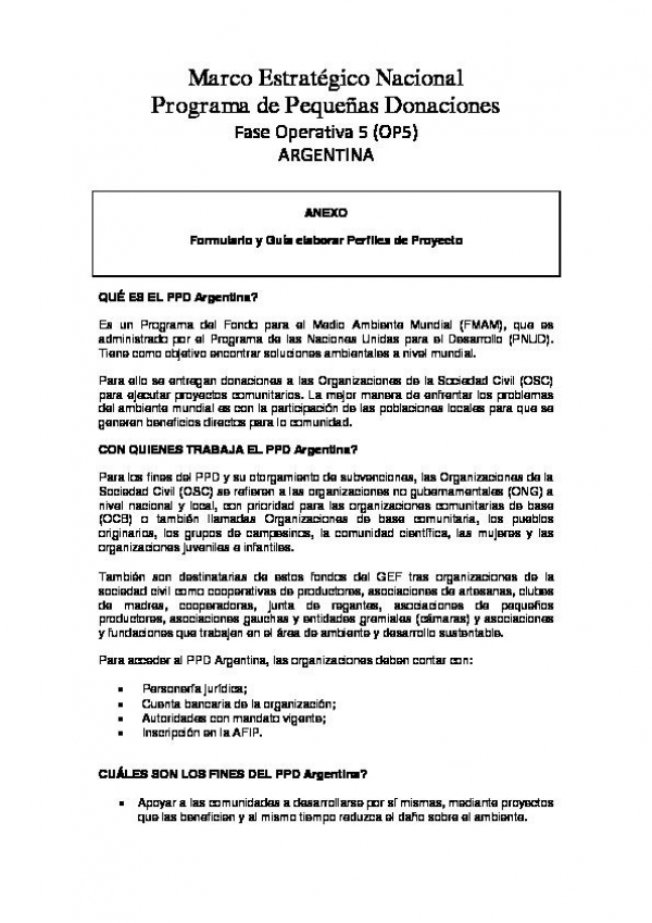 SGP OP5 Country Programme Strategy - Appendix