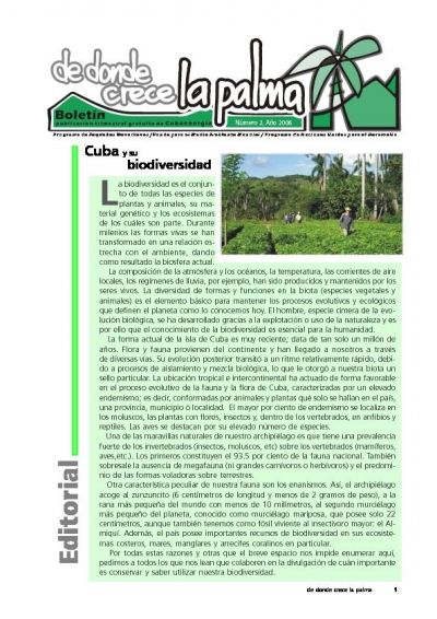 Donde Crece las Palma, PPD Cuba, N&uacute;mero 2, a&ntilde;o 2006.