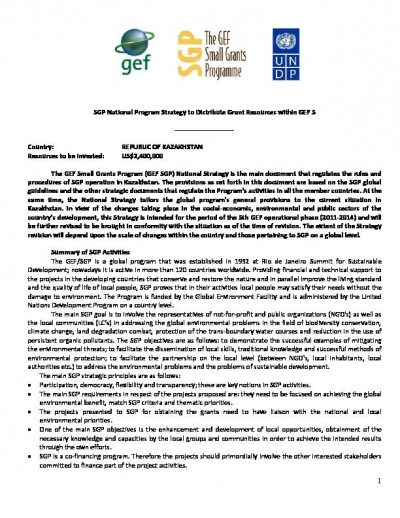 OP5 SGP Country Programme Strategy