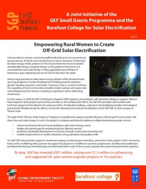 Barefoot Women Solar Engineers