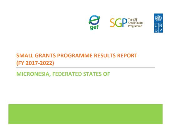 Micronesia Results Report, 2017-2022
