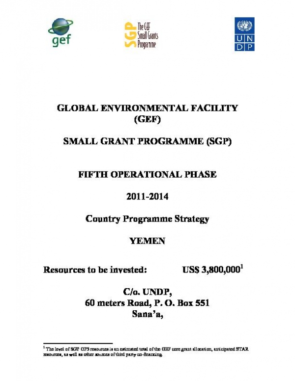 OP5 SGP Country Programme Strategy