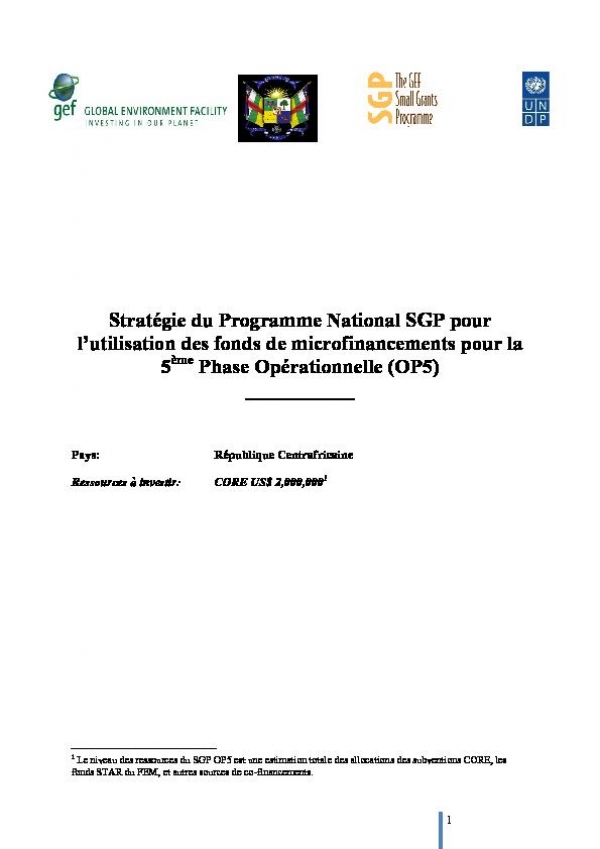 OP5 Country Programme Strategy