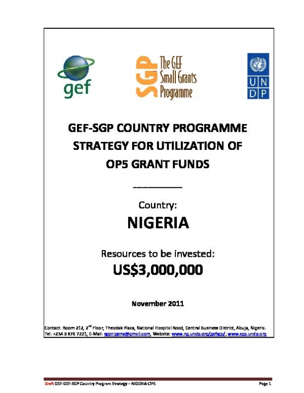 OP5 SGP Country Programme Strategy