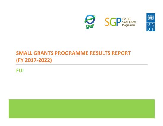 Fiji Results Report, 2017-2022