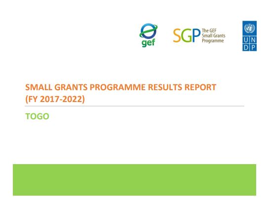 Togo Results Report, 2017-2022