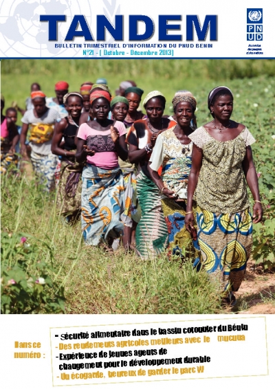 SGP Benin at UNDP Benin newsletter, October -December 2013