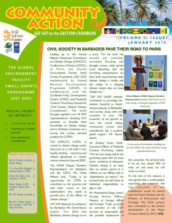 Regional newsletter for SGP Antigua&amp;Barbuda, Barbados, Dominica, Grenada, St. Lucia, St. Kitts &amp;Nevis, St. Vincent &amp;the Grenadines