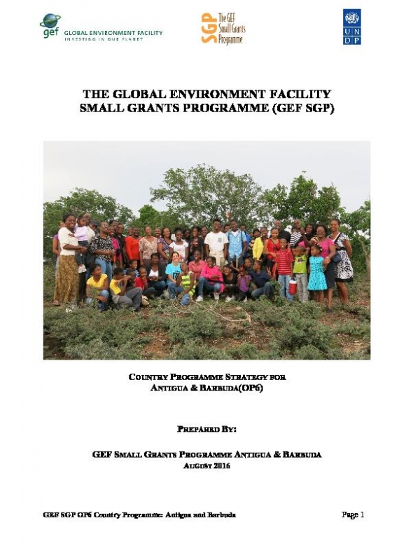 OP6 SGP Antigua and Barbuda Country Programme Strategy