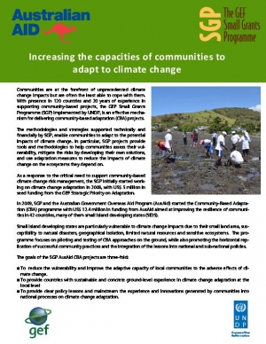 Community Capacity and Climate Change Adaptation